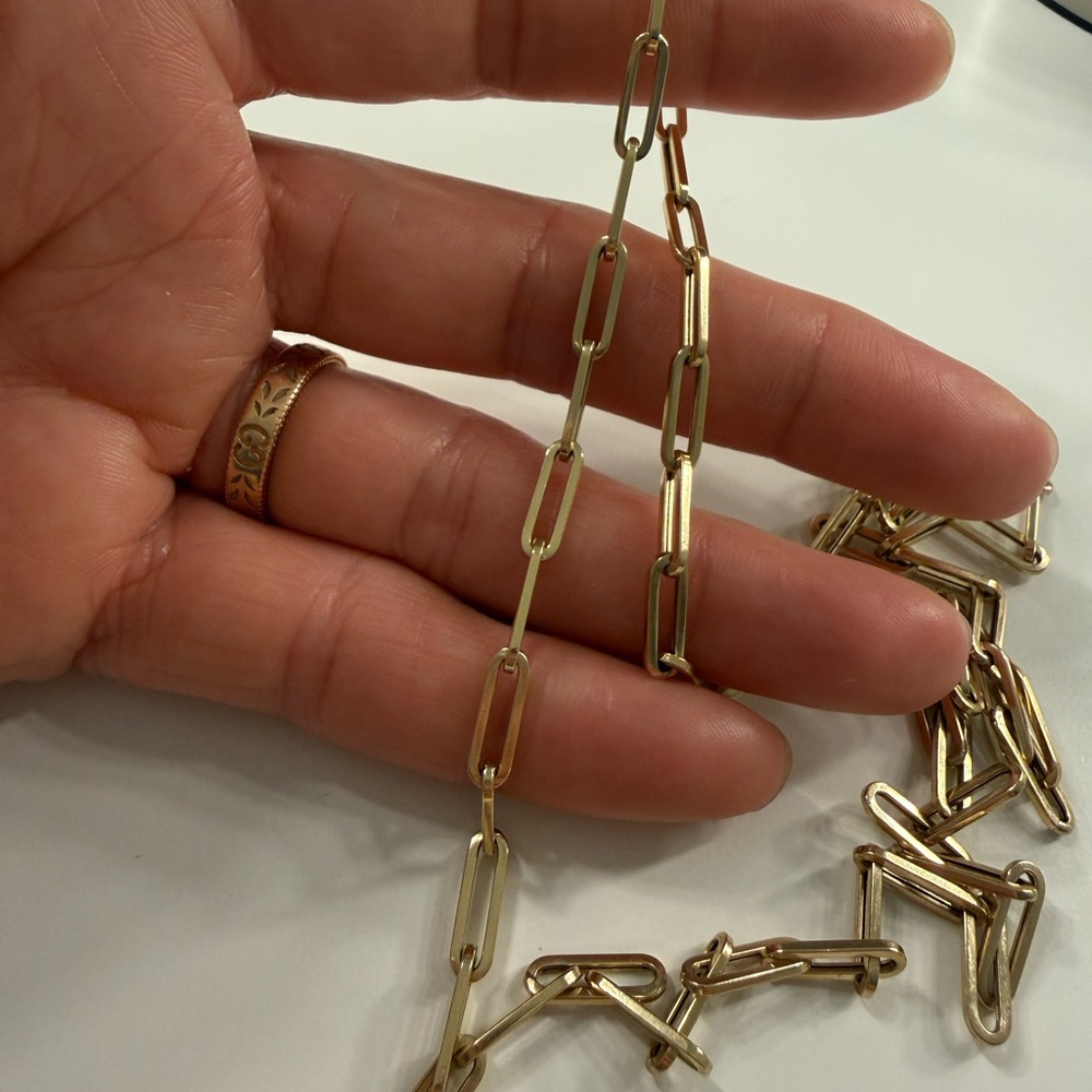 Elegant Gold Chain Necklace 14k